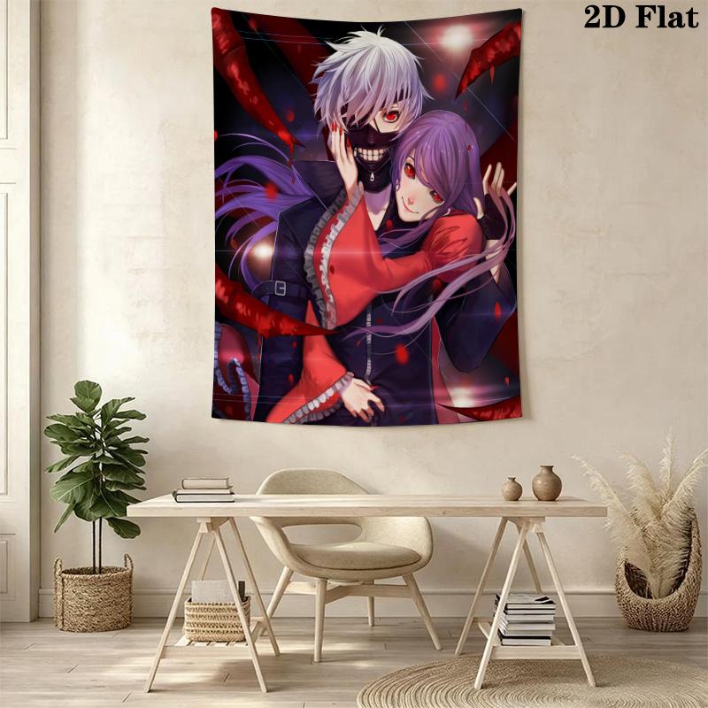Dark Fantasy Warrior Tapestry Background Cloth Wallmounted Homestay Soft Decoration Tapestry Background Wall Hanging Cloth