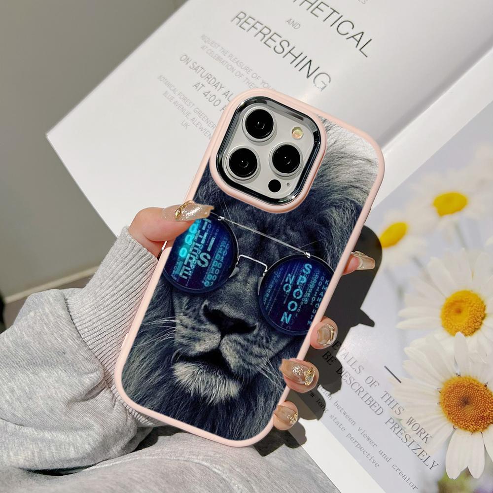 

Чехлы для телефонов Ae86 Lion Black Design Art для Samsung A13 A32 A53 A04e A54 S23 S24 Ultra Infinix Hot 40i Huawei P30 с металлической защитной задней крышкой для камеры Infinix Smart 5