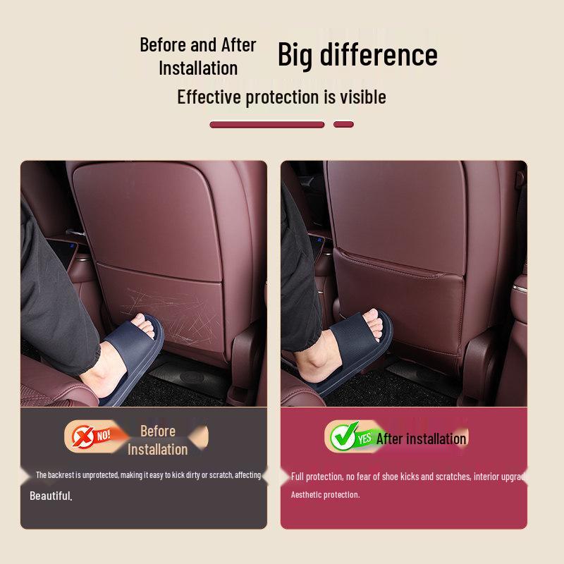 NIO ES8 Seat Kick Mats: Protective Covers for Rear Seat Footrests, Compatible with 26 Models