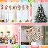 36pcs Easter Bunny Dangling Ornaments Retro Happy Easter Theme Wooden Tree Pendant Egg Rabbit Door Hangers Backdrop Decoration