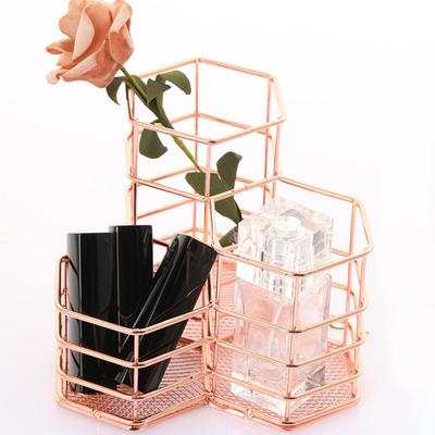 Tischdekoration Stifthalter Bleistift Schreibwaren Organizer Rose Gold Make-up Pinsel Schreibmaterialien