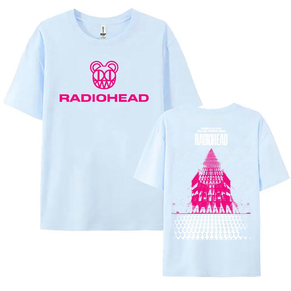 Radiohead Tour 2026 December Tshirts Hop Hop Unisex Streetwear Men Women Casual Loose T-shirt Fashion Cotton Female Clothing Tees
