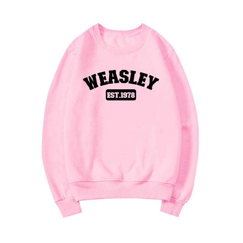 Weasley Est 1978 Sweatshirt Weasley Twins HP Inspired Sweatshirt Unisex Graphic Hoodies Long Sleeve Women Pullovers Tops