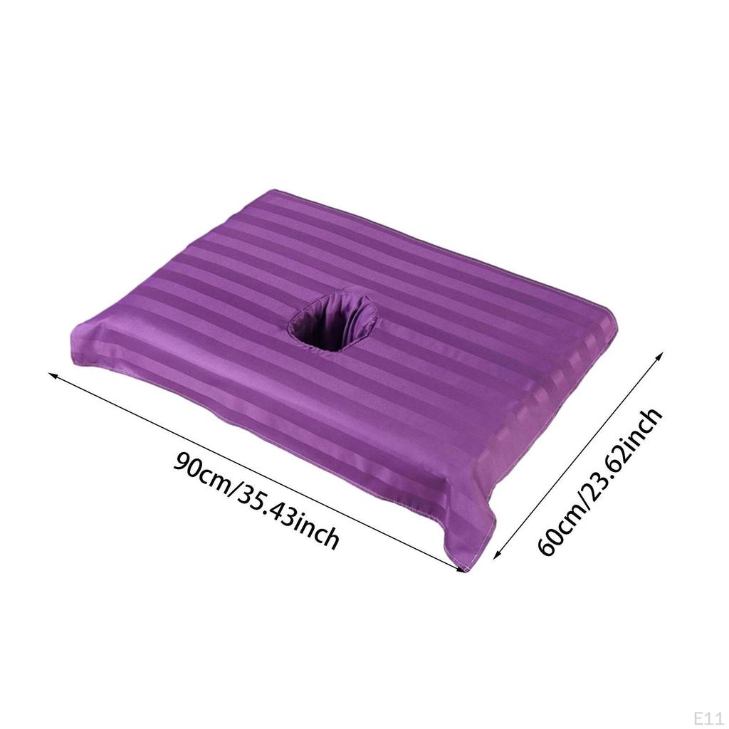 Beauty Bed Sheet Full Cover, Massage Face Towel with Breath Hole, Cotton Table