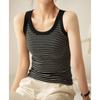 Use Good Materials Pure Cotton Striped Suspender Vest for Women's Summer New Style Matching Base Top