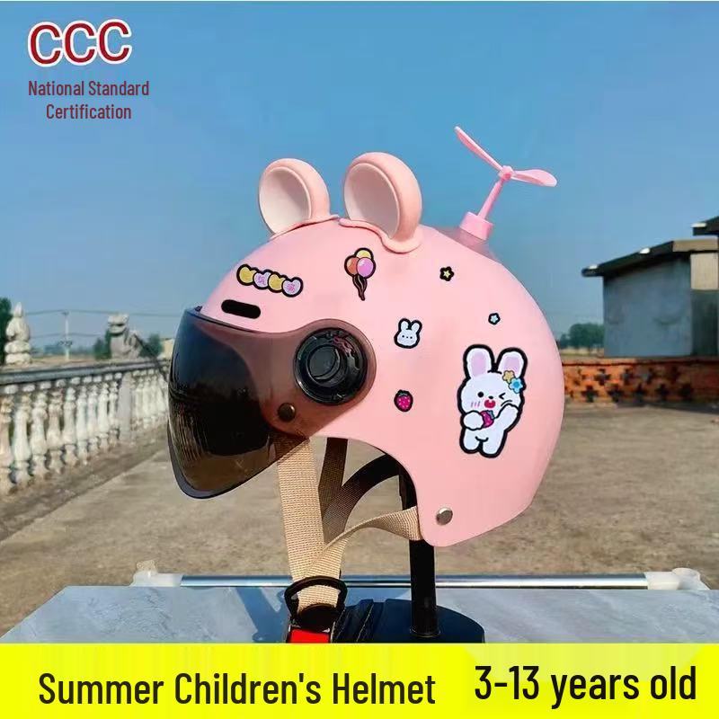 3C Certified Kids' Helmet for School, All-Season Breathable Sun Protection, Cute & Safe for Electric Bikes