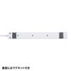 SANWA SUPPLY Power 10 Outlets Lightning Centralized Backed Dust Prevention Swing Plug TAP-SP217-1 Strip, (2P), 1m, Guard, Switch, Magnet, Shutter,