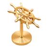 Ship Steering Wheel Sculpture Ornaments Feng Shui Miniature Figurines for Living Room Tea Table Desktop Coffee Table Bookshelf