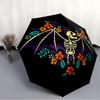 1pc Bat Skeleton Automatic Open/close Folding Umbrella, Compact Portable Travel Umbrella, Perfect Birthday/Christmas, Cute Umbrella, Durable