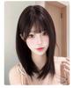 Women's Lolita Bob Wig Inspired by Jang Won-young - Medium Length Comic Bangs, Age-Reducing Style