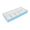 Watch Parts Storage Box 5 Compartments Multi Functions Portable Watch Accessory Organizer Blue