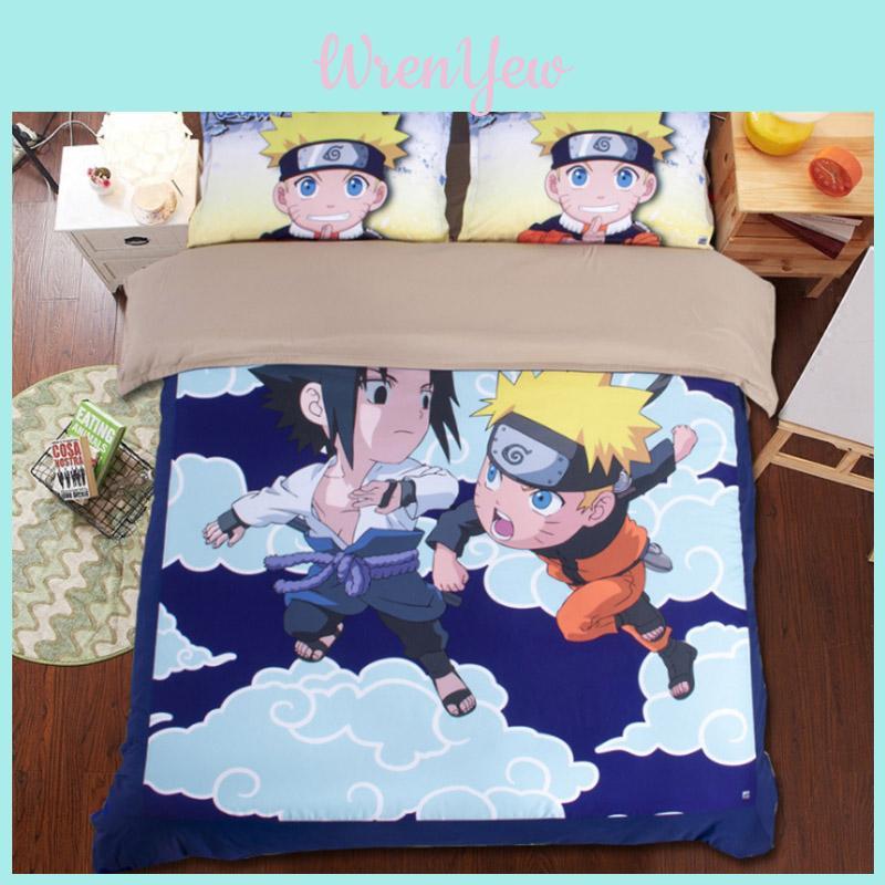 Naruto Anime Inspired Bedding Set Duvet Cover And Pillowcases Durable Comfortable For Bedroom Use