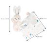 KALOO - Carré Douceur - Doudou Coniglio Bianco Delicato - Peluche Per Neonati - Quadrato 18 X 18 Cm Bianco - Materiali Ecosostenibili - Confezione