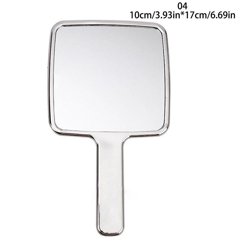 1Pc Retro Hand-Held Makeup Mirror Portable Beauty Mirror Home Beauty Tool