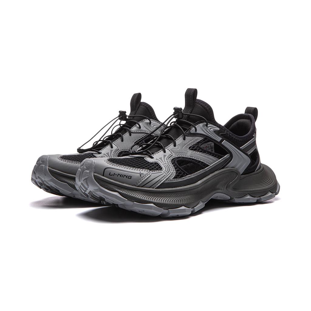 Li Ning Star Halo 2 Slip Resistant, Abrasion Resistant, Lightweight River Trekking Shoes Men's Black Gray AGUW013-1