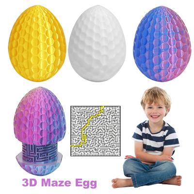 Dragon Egg Puzzle Box 3D Printed Maze Money Gift Box Brain Teaser