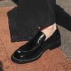 Men Casual Office Business Formal Oxford Thick Bottom Dress Shoes Men Gentleman Outdoor Patent Leather Wedding Loafers