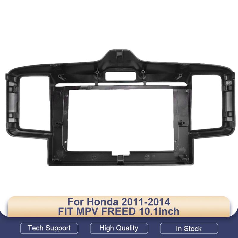 2 Din Car Dvd Fascia Multimedia for Honda 2011-2014 FIT MPV FREED 10.1inch MP3 MP5 Video Audiostereo Panel Frame Cables Harness