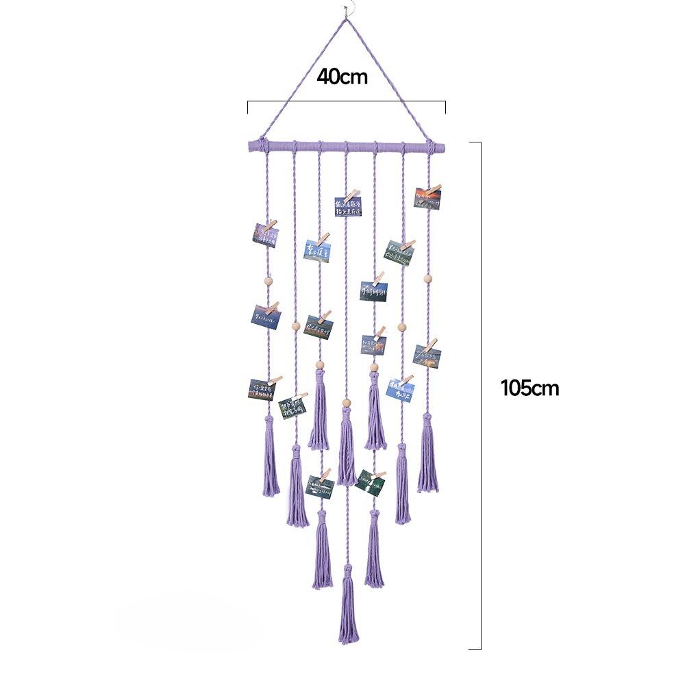 

Стойка для хранения фотографий. Это бохо-тканый декоративный гобелен для хранения. Скандинавский домашний подвесной тканый гобелен для гостиной.