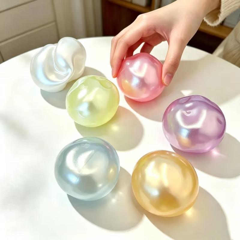 Moldable Pearl Coconut Oil Squeeze Toy Slow Rebound Stress Relief for Desk Decompression Sensory Gift Home Decor