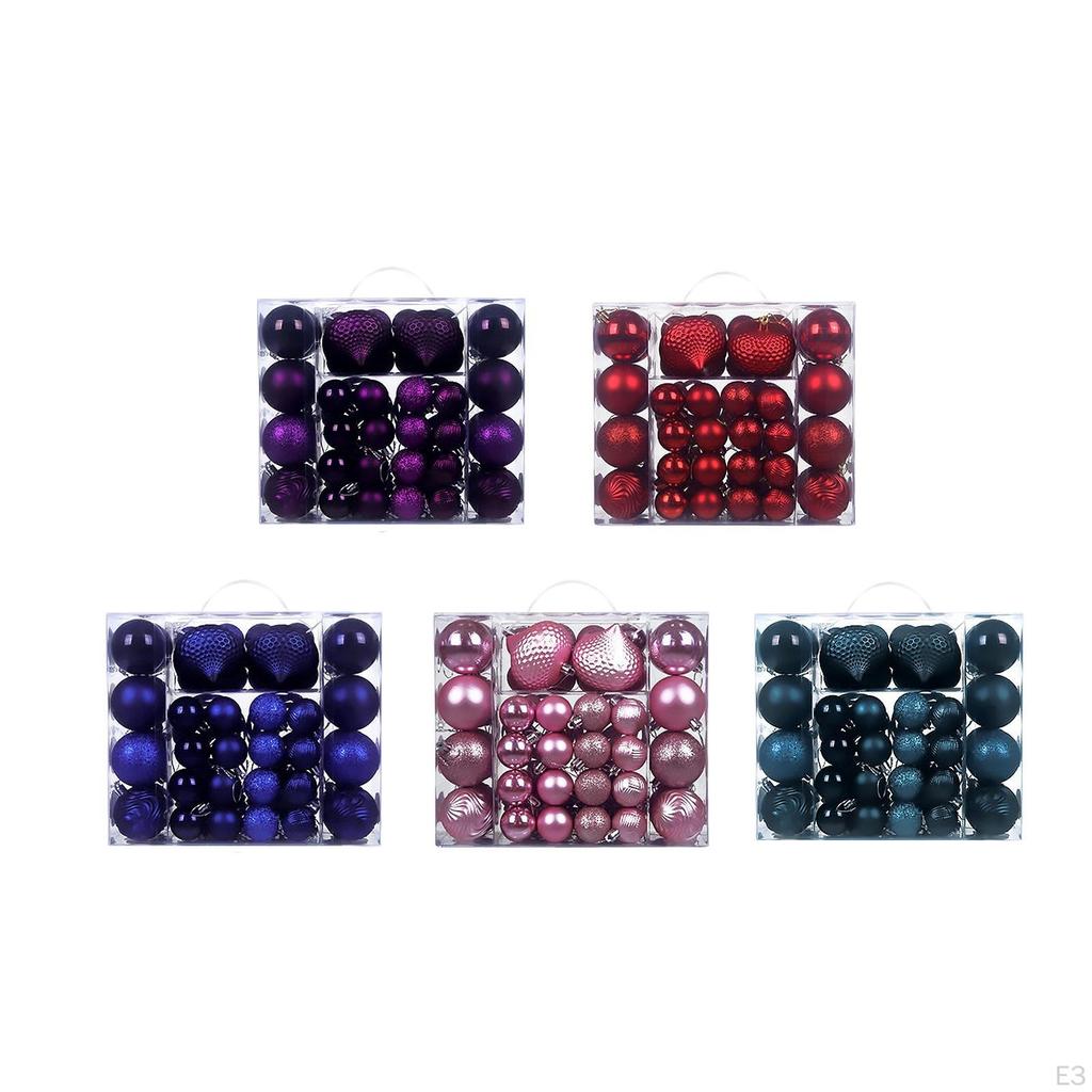 48 Tropfenförmige Weihnachtskugel-Ornamente Baumschmuck für Hochzeit