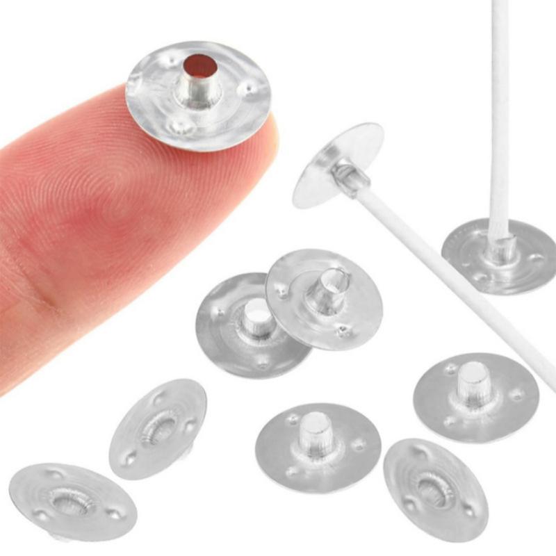 

Wick Tabs 300PCS Metal Candle Wick Sticker Base Clips 12.5mm DIY Candle Wick Stand Base Candle Making Supplies Keep Wicks CHINA