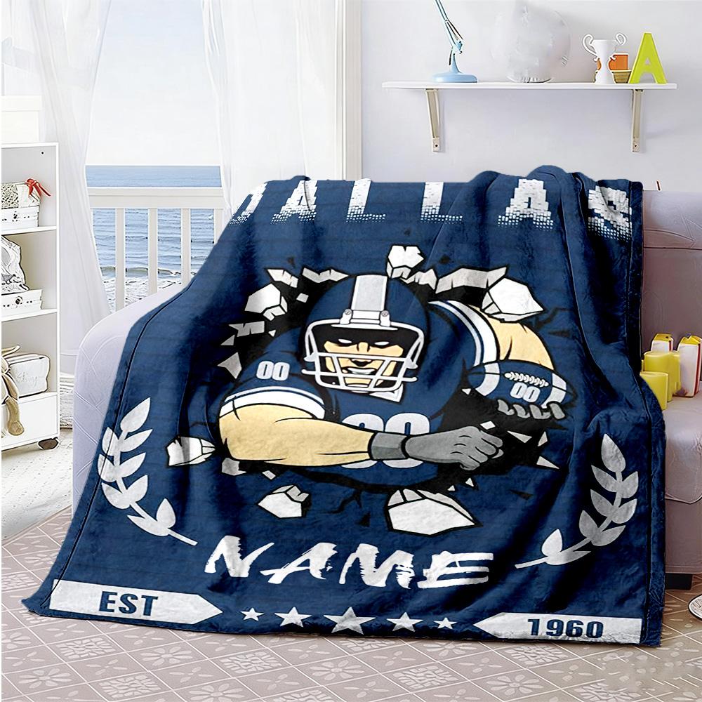 Fan Style78 Personalized Name Blanket Multi-purpose Customizable Blanket Durable Comfort Suitable for Nap Picnics Couch Office for All Occasions