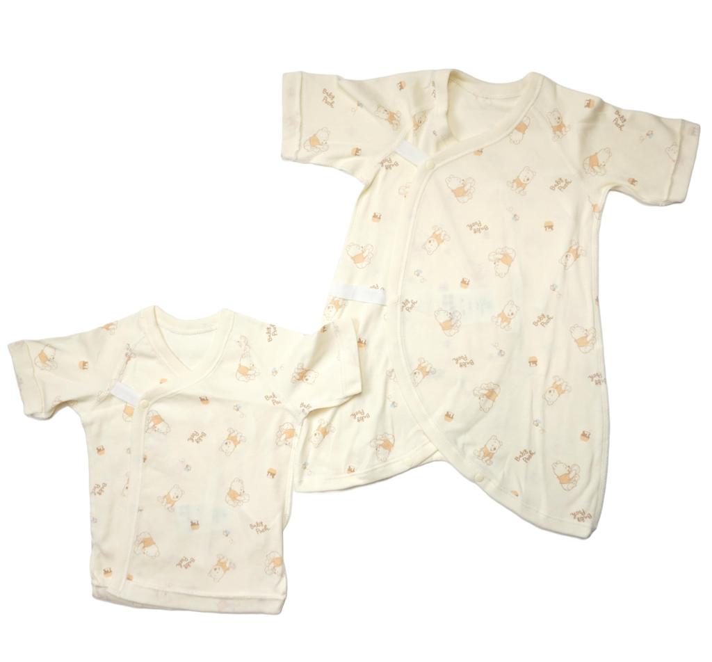 Takihyo Winnie the Pooh Newborn Combination Short Baby Disney Underwear, 4-Piece Set, Underwear, Underwear, Clothes,
