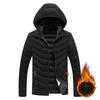 Light Comfortable and Versatile Jacket Cotton Clothing Men's Models Winter Slim Removable Cap Padded Thickened Hooded Jacket Men