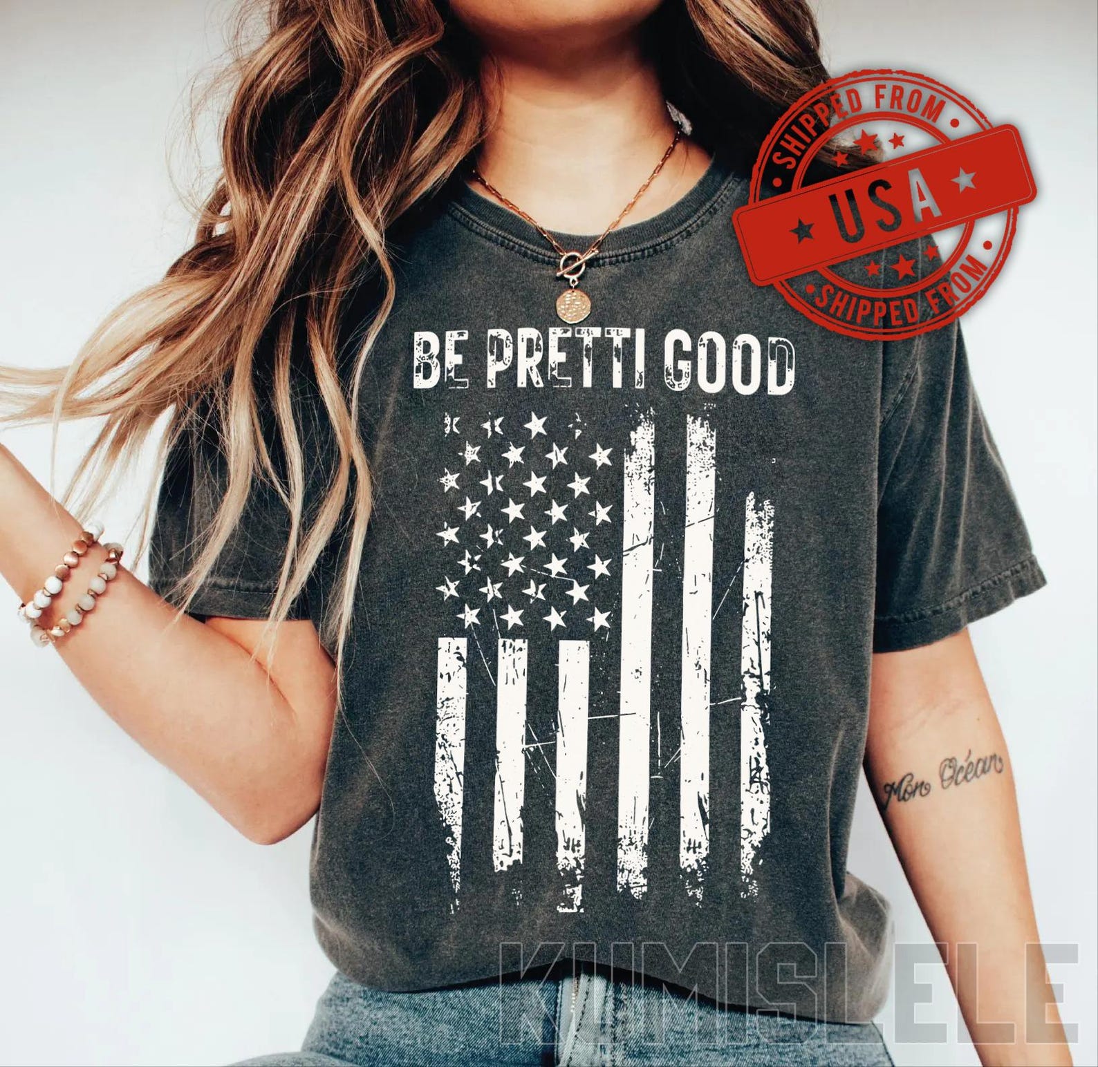 Comfort Colors Abolish ICE Protest Design Be Pretti Good T-Shirt | Justice for Alex Pretti Renee Nicole Good | Human Rights Social Justice M