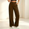 Women's High Waisted Flared Yoga Pants with Side Pockets, Wide Leg Athletic Pants for Workout and Casual Wear