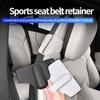 PU Leather Car Sports Seat Belt Adjustment and Fixing Device Car Seat Belt Fixator Adjustable Strap Clip Holder Car Accessories