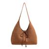 Suede bag women's large-capacity new autumn and winter casual shoulder armpit bag commuter dumpling bag