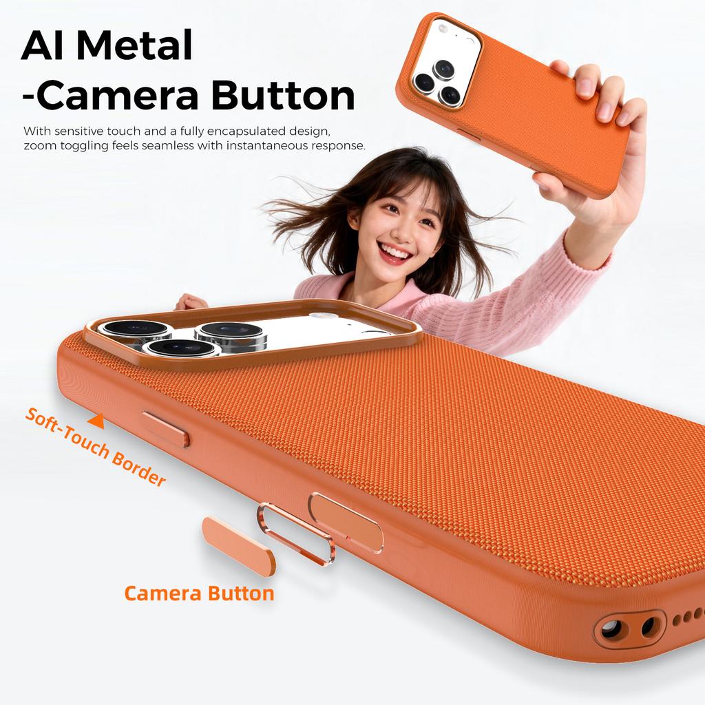 Original Techwoven Fabric Phone Case for IPhone 17 Air 16 15 14 13 12 11 Pro Max for MagSafe Magnetic Soft Shockproof Back Cover