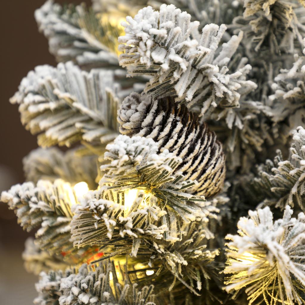 Artificial Christmas Tree 180 cm with 624 Branches Ornaments Pinecones Christmas Decoration for Indoors Green