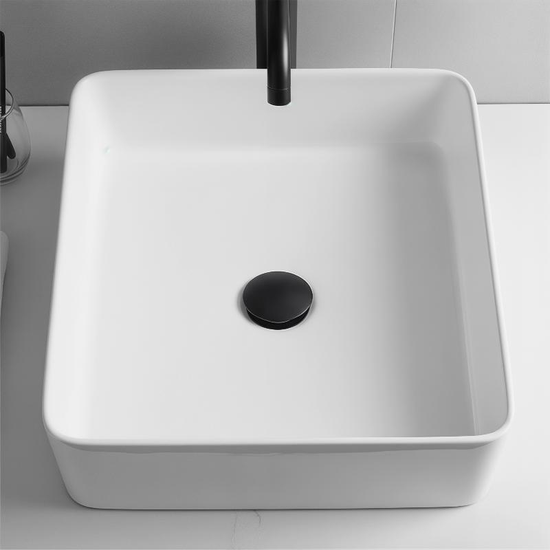 Push Button Silver Chrome 66mm Basin Waste Sink Plug Up Cap Click Clack Replacement for Kitchen Bathroom Drainage
