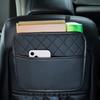 1pc Car Seat Back Storage Bag - Faux Leather Hanging Organizer, Stylish Car Accessory, Multifunctional Car Storage Bucket, Car Seat Storage Box