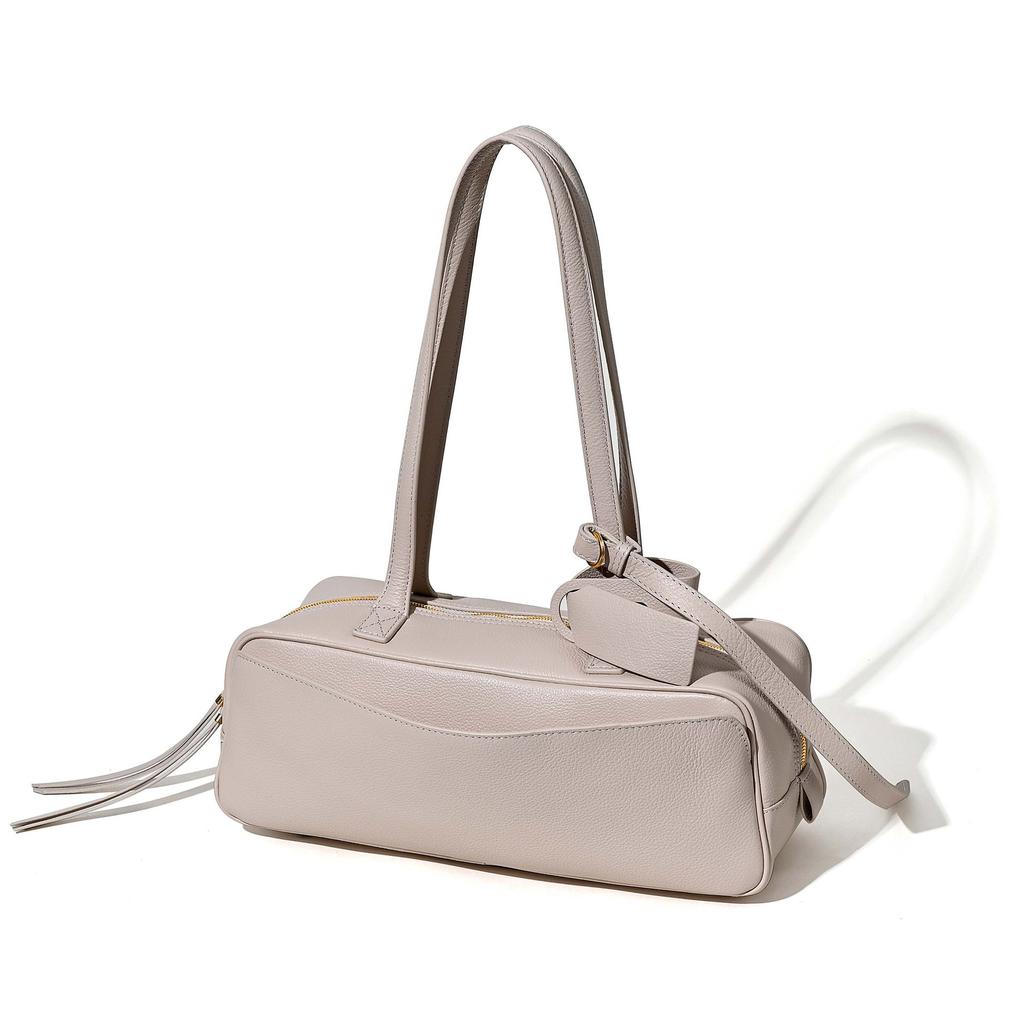 CARRIE Bowlingtasche Neue Kuhleder Tasche Umhängetasche Boston Tasche Mode Vielseitige Tasche Unisex