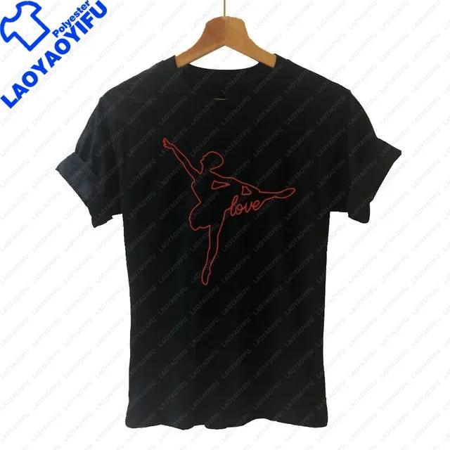 Ballet Dancer Harajuku T Shirt Funny Tshirt Unisex Clothing Casual Tops Tees Female Tshirt Harajuku Cute Casual Lady