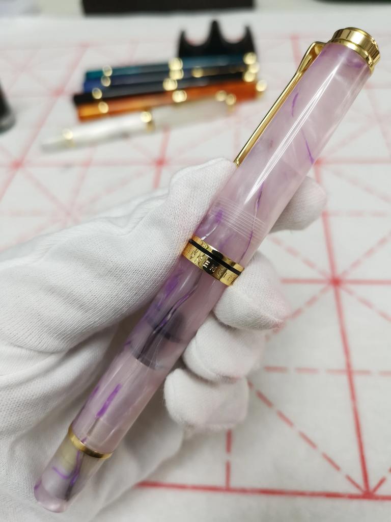 New ADMOK M800 Acrylic Piston Fountain Pen BOCK/Schmidt Soft Smooth No.6/35# Nib Inking Copy Students Writing Gift Pen