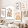 Stampe di poster da parete con forme geometriche minimaliste Boho, dipinti su tela nordici, quadri astratti, decorazioni per il soggiorno