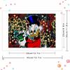 DIY Diamond Painting Donald Duck with Glasses Cross Stitch Kit Mosaic Art Diamond Painting Full Circle Diamond Home Decoration
