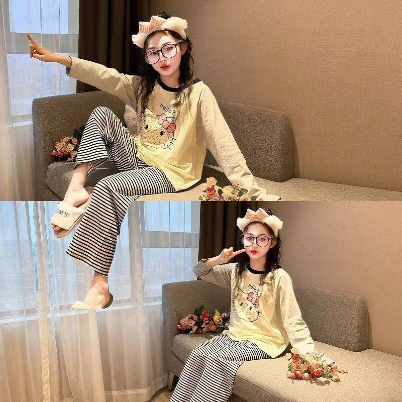 2026 Trendy Kids Cartoon Pajama Set: Long Sleeve, Airy & Comfortable for Spring/Autumn
