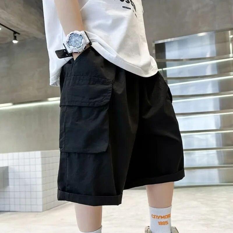 Tooling Shorts, Summer Children's Summer Clothes, Boys' Casual Pants, Middle Pants, Big Children's Five-point Pants