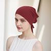 Berretto Foulard Monocolore da Donna Regolabile Traspirante Elasticizzato Antiscivolo Cotone Sottocappello Sotto Foulard Cappello Interno Cappello da Notte per Dormire Cuffia per Capelli
