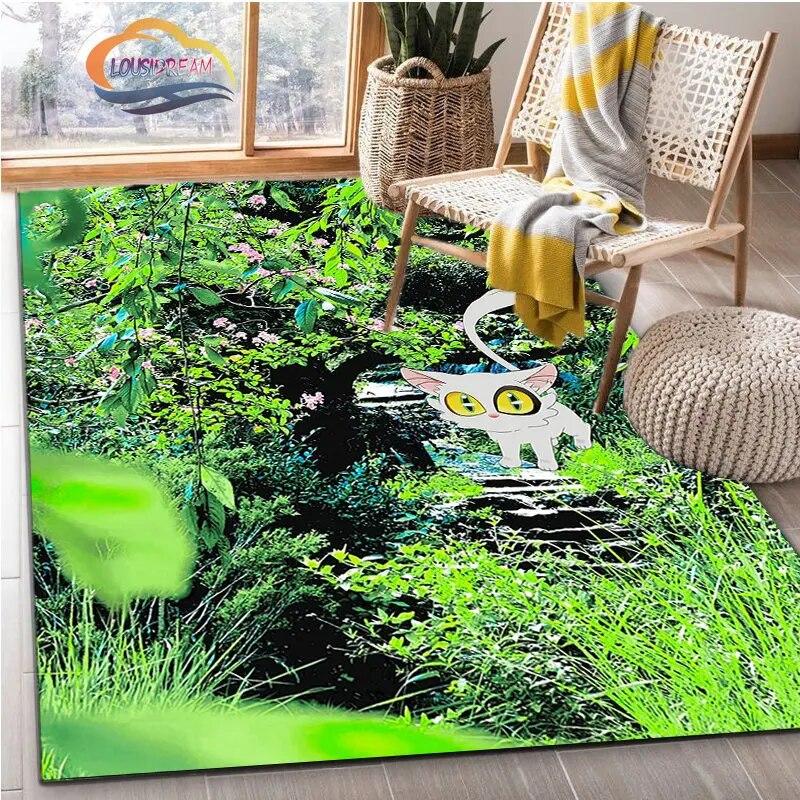 Latest Animated Suzume Anime Carpet 3D Printing Decorative Floor Mat for Children and Girls Living Room Bedroom Sofa Area Rug