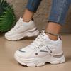 Fashion 2025 NEW Women's Shoes Spring Autumn Lined Top Sport Shoes Inner Heightening Rubber Sole Comfortable Casual Footwear