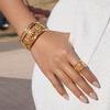 Yori Gold Silver Two-Tone Openwork Daisy Flower Bracelet Bangle Waterproof High Quality Daily Jewelry New Gift 2026