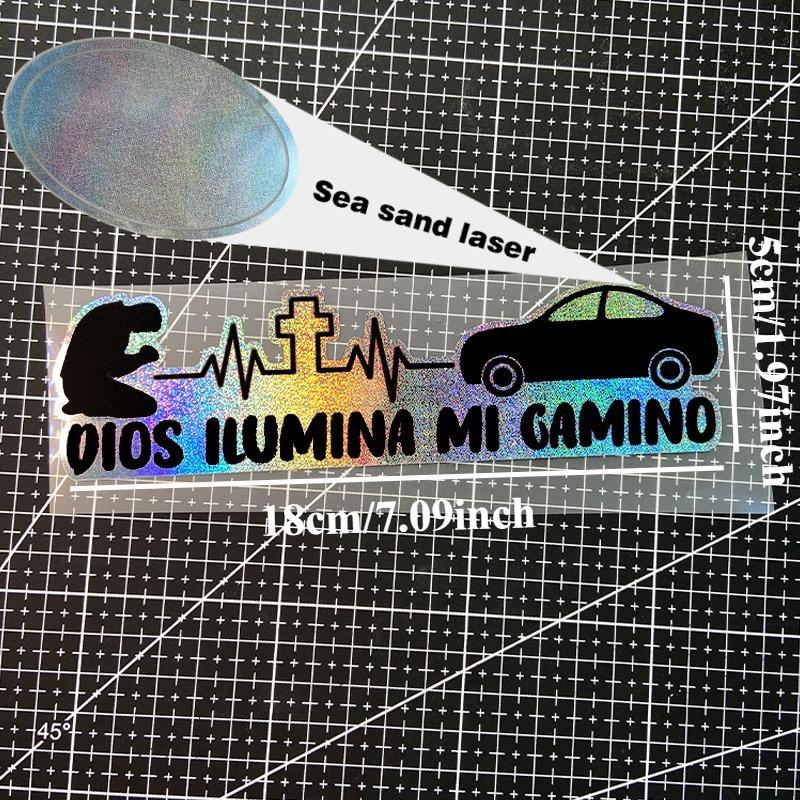 1PC God Light My Way Motorcycle Stickers Waterproof DIY Motorbike Fuel Tank Fairing Car Window Bicycle Universal Vinyl Decals