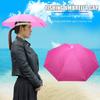 Foldable Umbrella Hat Outdoor Fishing Hats Sun Shade Headwear Anti-Rain Head-Mounted Hiking Camping Shade Umbrella Caps